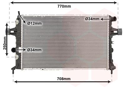 VAN WEZEL radiatorius, variklio aušinimas 37002329